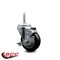 Service Caster 35 Inch Black Polyurethane Wheel Swivel 58 Inch Threaded Stem Caster with Brake SCC SCC-TS20S3514-PPUB-BLK-TLB-58212 - alternate 3